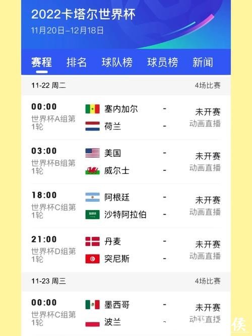 最新足球世界杯直播时间表查询指南